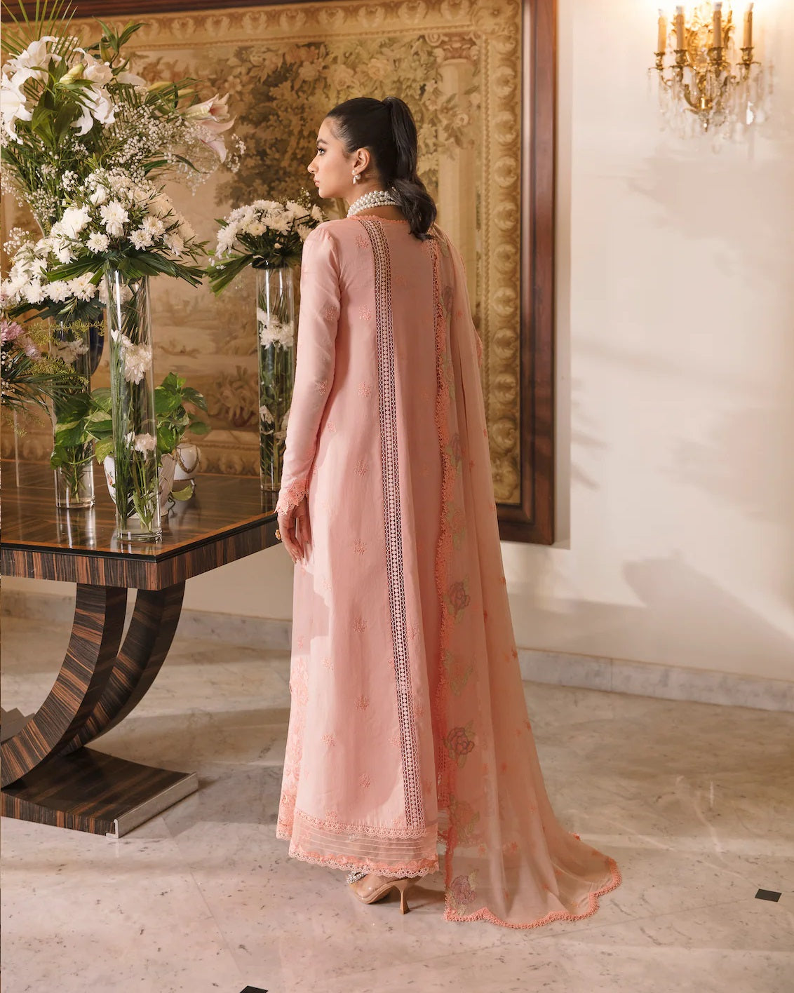 Sable Vogue Embroidered Lawn Suits Unstitched 3 Piece SL-13-23-V1 TALIA - Luxury Collection