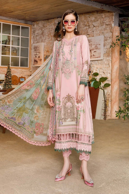 MPrints By Maria B Embroidered Lawn Suits Unstitched 3 Piece MPT-1713-A