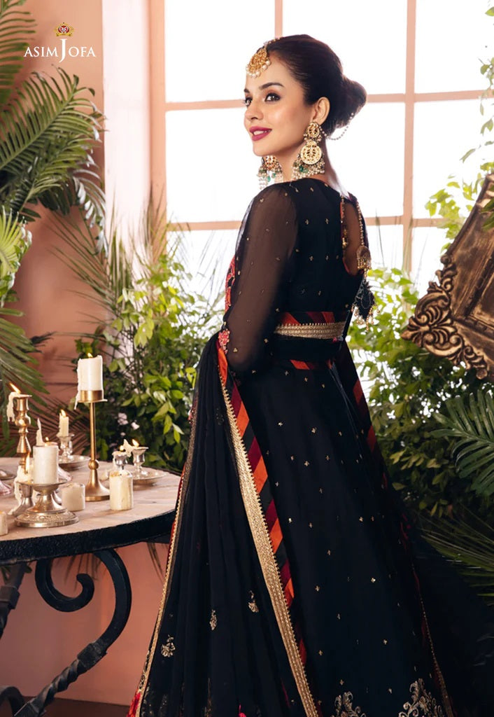 Mehr o Mah by Asim Jofa Festive Embroidered 3pc Unstitched Suit AJM-13