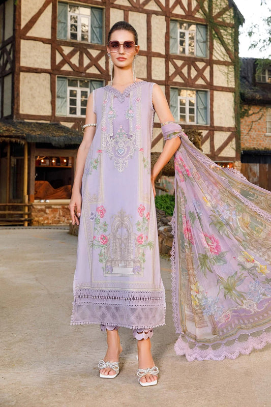 MPrints By Maria B Embroidered Lawn Suits Unstitched 3 Piece MPT-1713-B
