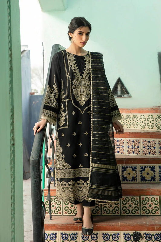 Qline By Qalamkar Embroidered Lawn Suits Unstitched 3 Piece QB-14 FELICE