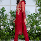 Azure Luxury Formal Organza Kurti Unstitched 1 Piece - AZK 143 Metallic Rouge