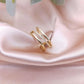 Rhinestone Cuff Ring - HDJ 145