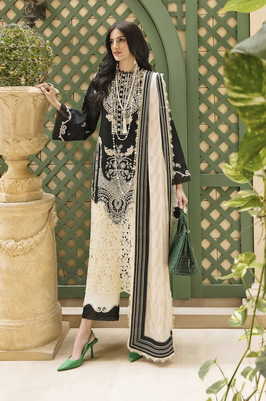 Sable Vogue Embroidered Lawn Suits Unstitched 3 Piece SL-14-23-V1 THEA - Luxury Collection