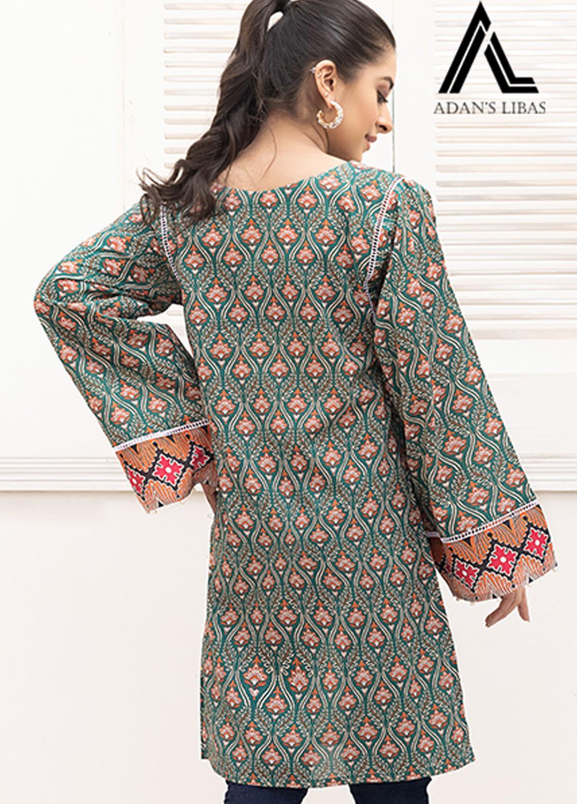 Retro by Adan's Libas Printed Lawn Stitched Kurtis ALRT D-14