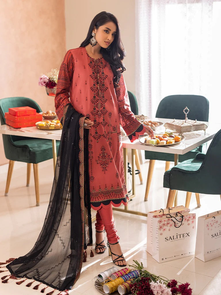 Shades of Festive by Salitex Embroidered Lawn Suits Unstitched 3 Piece WK-01014UT