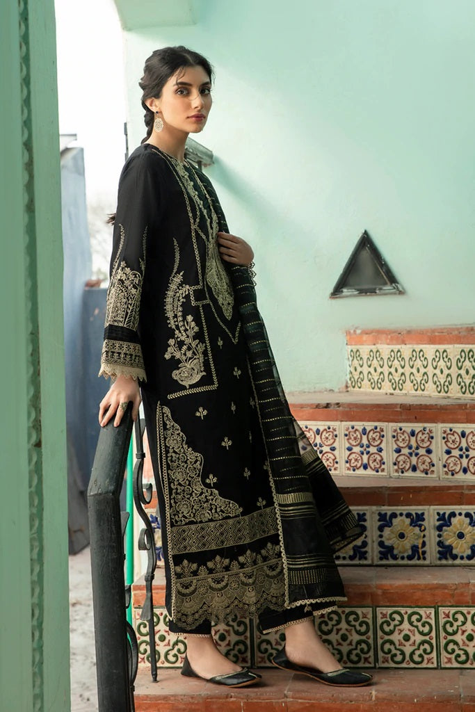Qline By Qalamkar Embroidered Lawn Suits Unstitched 3 Piece QB-14 FELICE