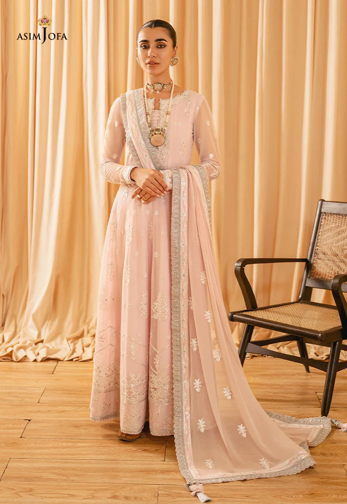 Mehr o Mah by Asim Jofa Festive Embroidered 3pc Unstitched Suit AJM-14