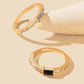 2pcs Geometric Decor Ring - HDJ 153