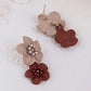 Flower Style Fancy Drop Earrings - HDJ 156