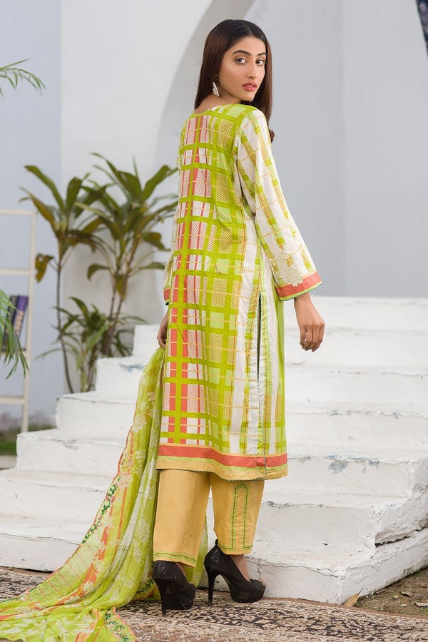 Noor Jahan Embroidered Lawn Unstitched 3 Piece Suit - SS15