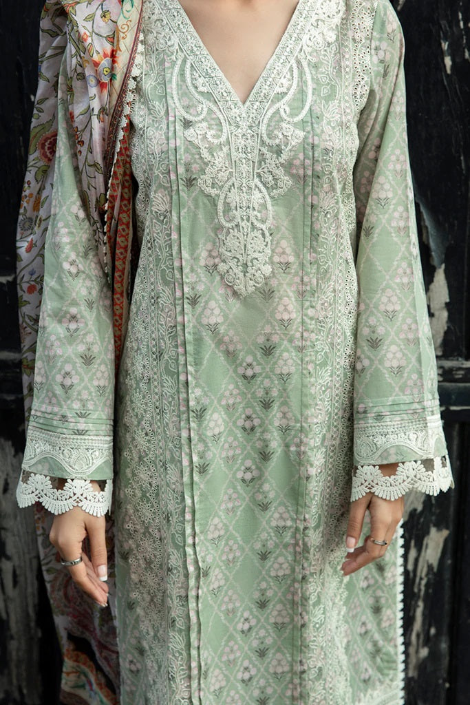 Qline By Qalamkar Embroidered Lawn Suits Unstitched 3 Piece QB-15 DEFNE