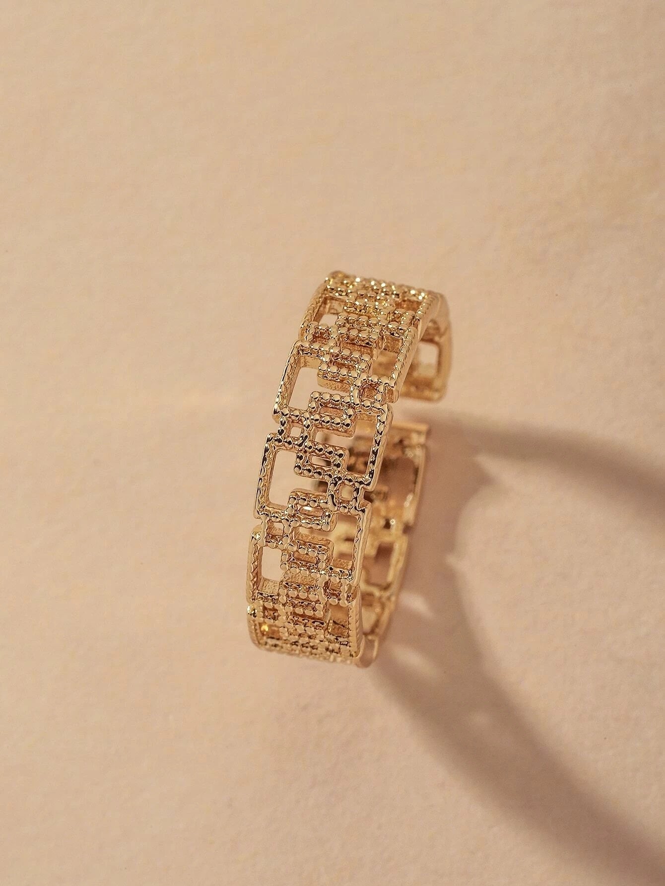 Hollow Out Cuff Ring - HDJ 170