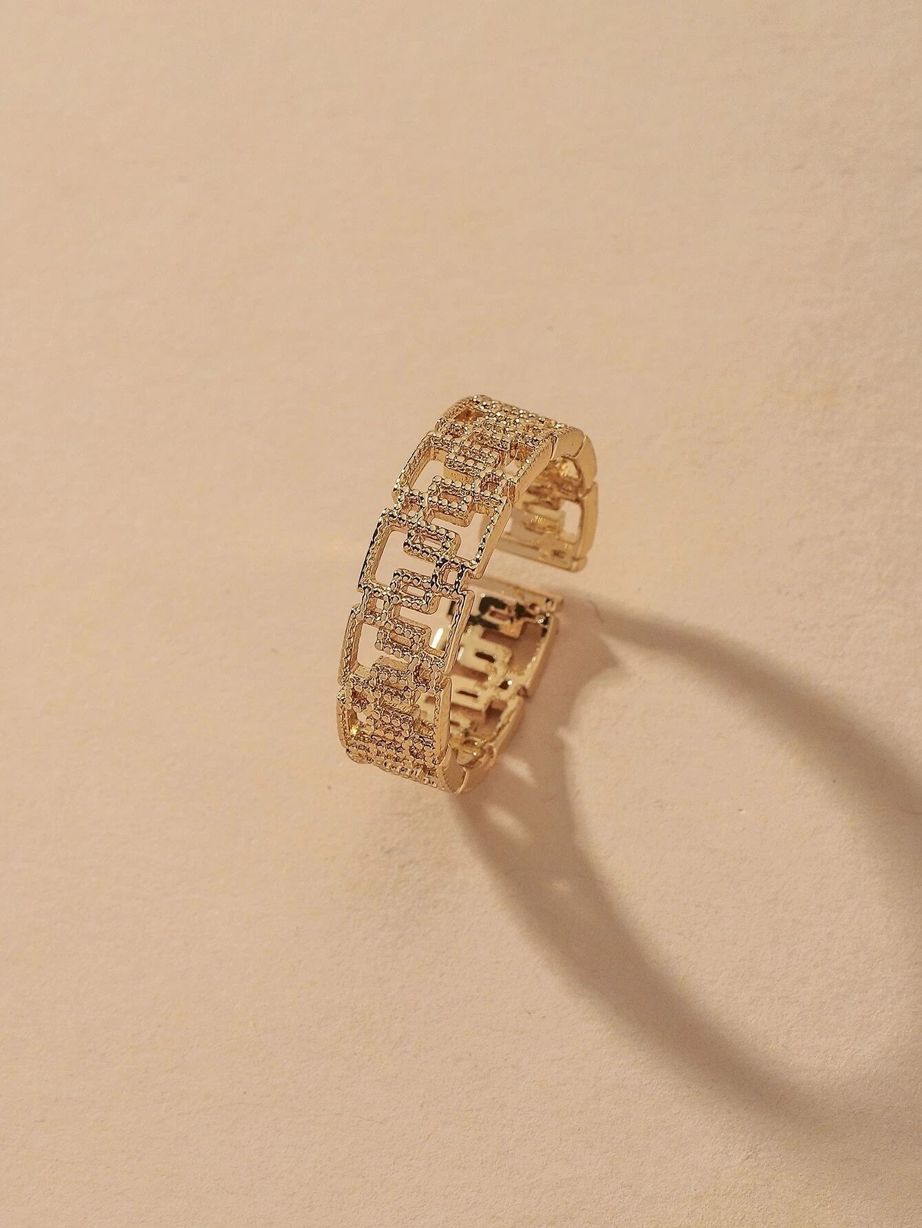 Hollow Out Cuff Ring - HDJ 170