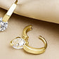 Zircon Decor Earrings - HDJ 171