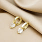 Zircon Decor Earrings - HDJ 171