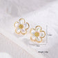 Flower Shaped Stud Earrings - HDJ 174