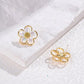 Flower Shaped Stud Earrings - HDJ 174