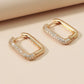 Zircon Fancy Hoop Earrings - HDJ 178