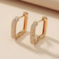 Zircon Fancy Hoop Earrings - HDJ 178