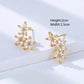 Zircon Flower Stud Earrings - HDJ 183