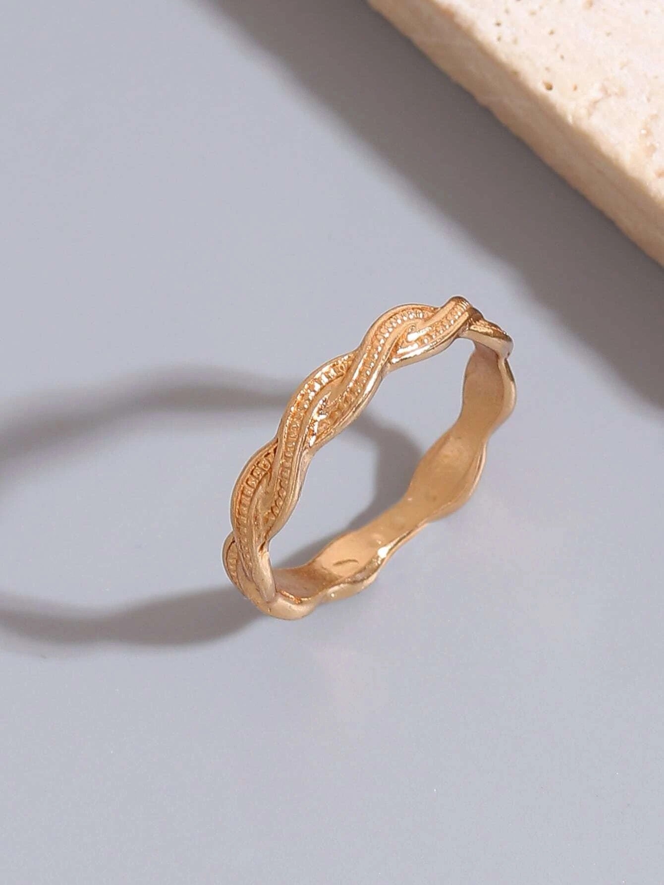 Textured Metal Twist Ring - HDJ 193
