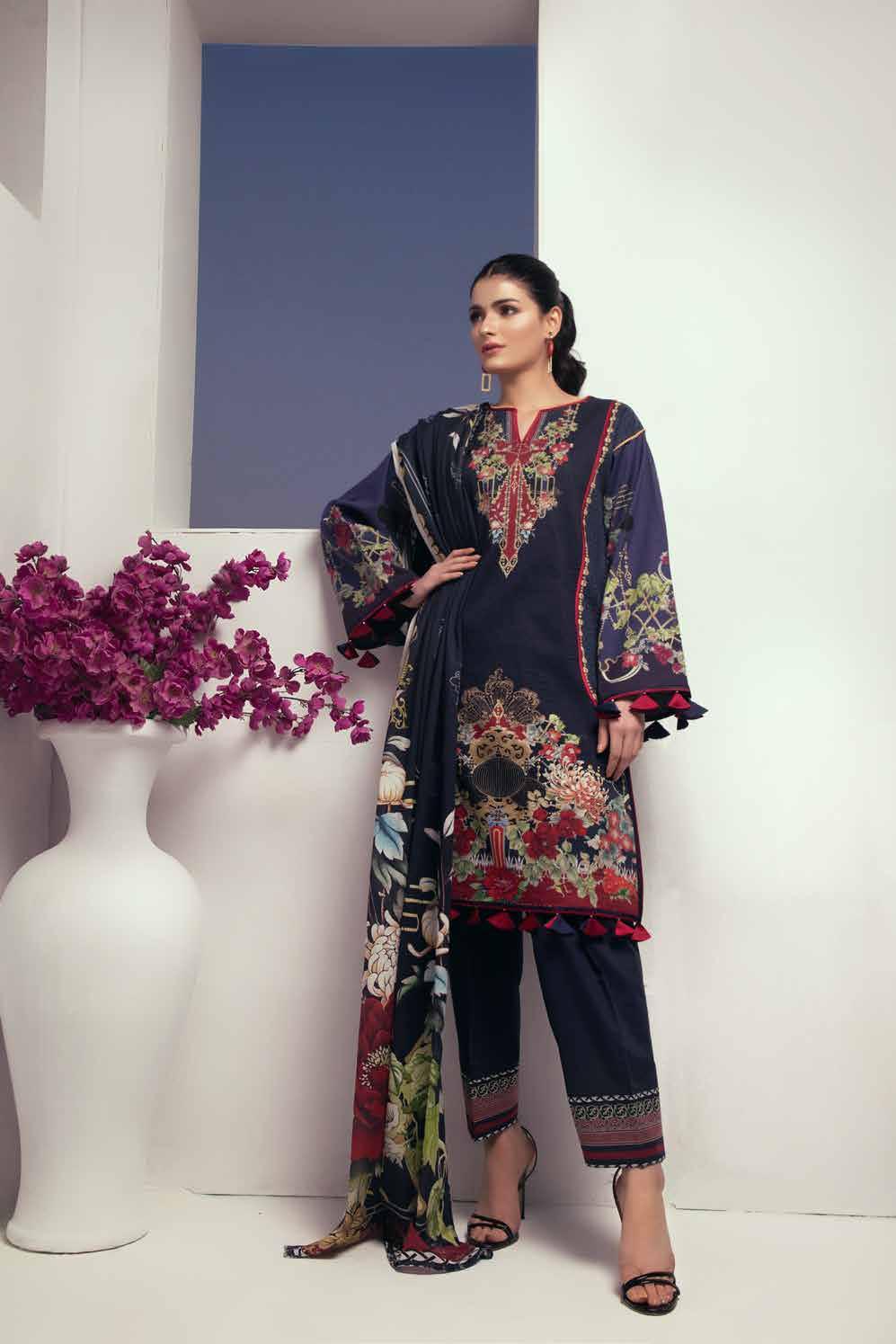 Firdous Urbane Digital Printed Lawn Unstitched 3 Piece - 493B