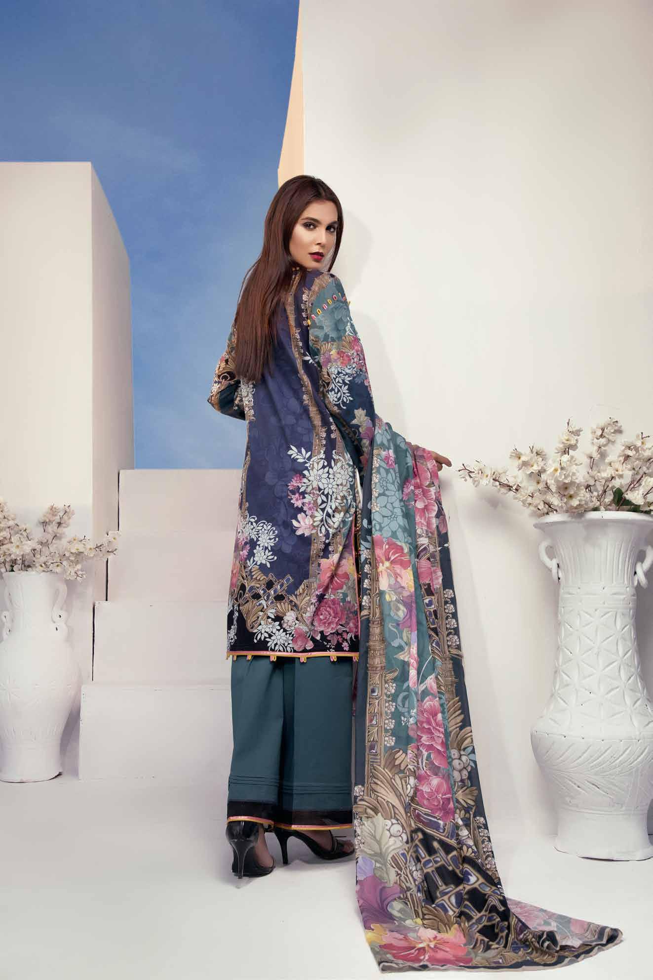 Firdous Urbane Digital Printed Lawn Unstitched 3 Piece - 494B