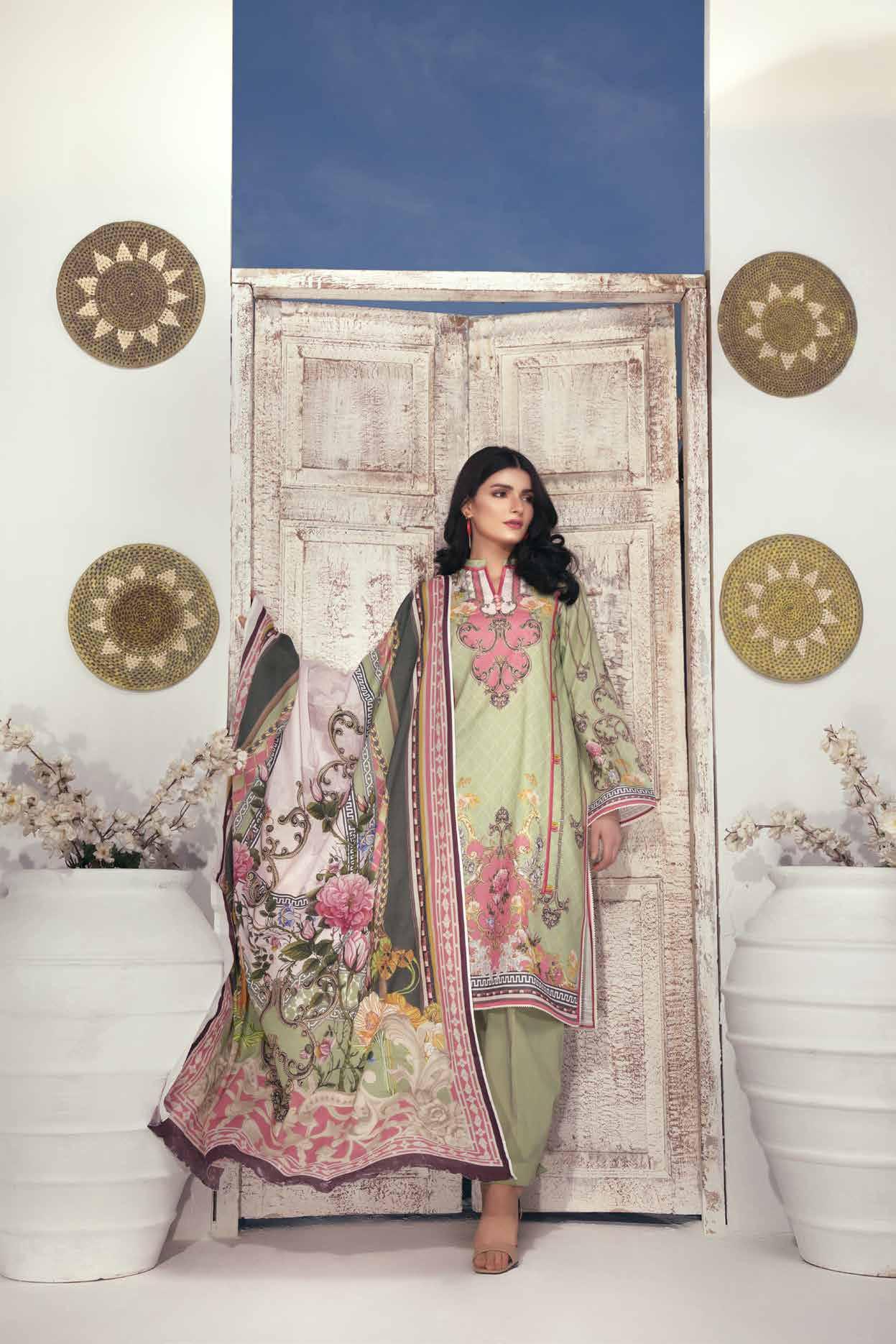 Firdous Urbane Digital Printed Lawn Unstitched 3 Piece - 496B