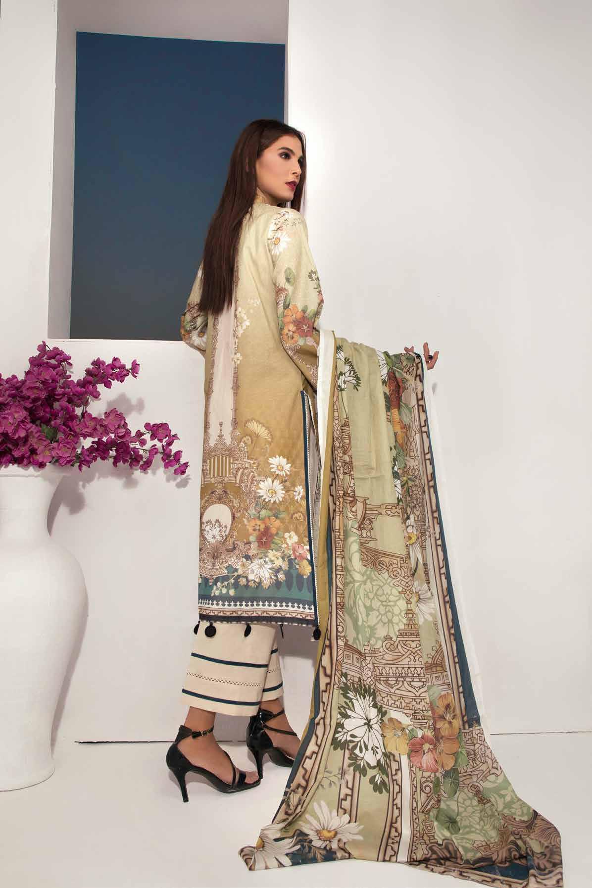 Firdous Urbane Digital Printed Lawn Unstitched 3 Piece - 499A