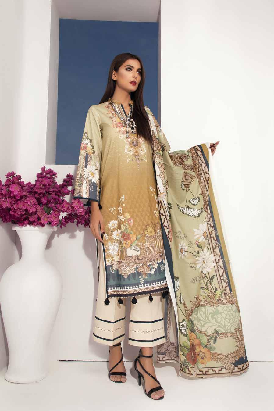 Firdous Urbane Digital Printed Lawn Unstitched 3 Piece - 499A