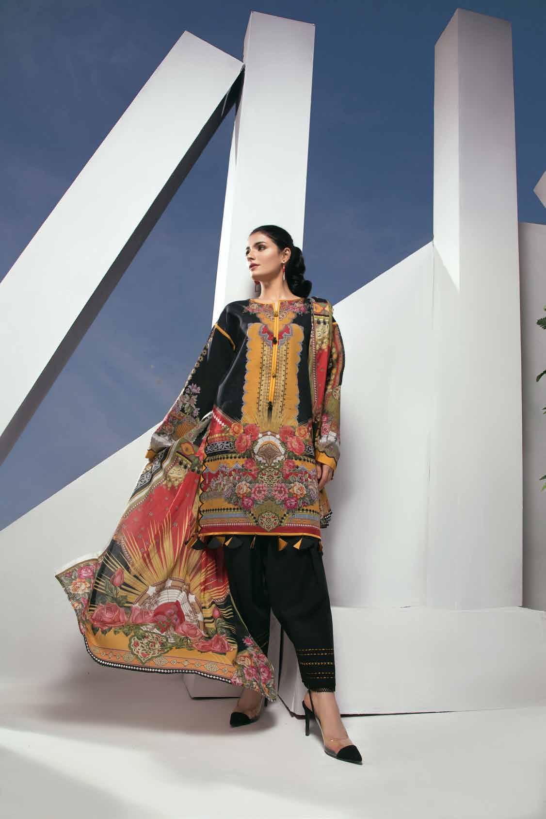 Firdous Urbane Digital Printed Lawn Unstitched 3 Piece - 506A