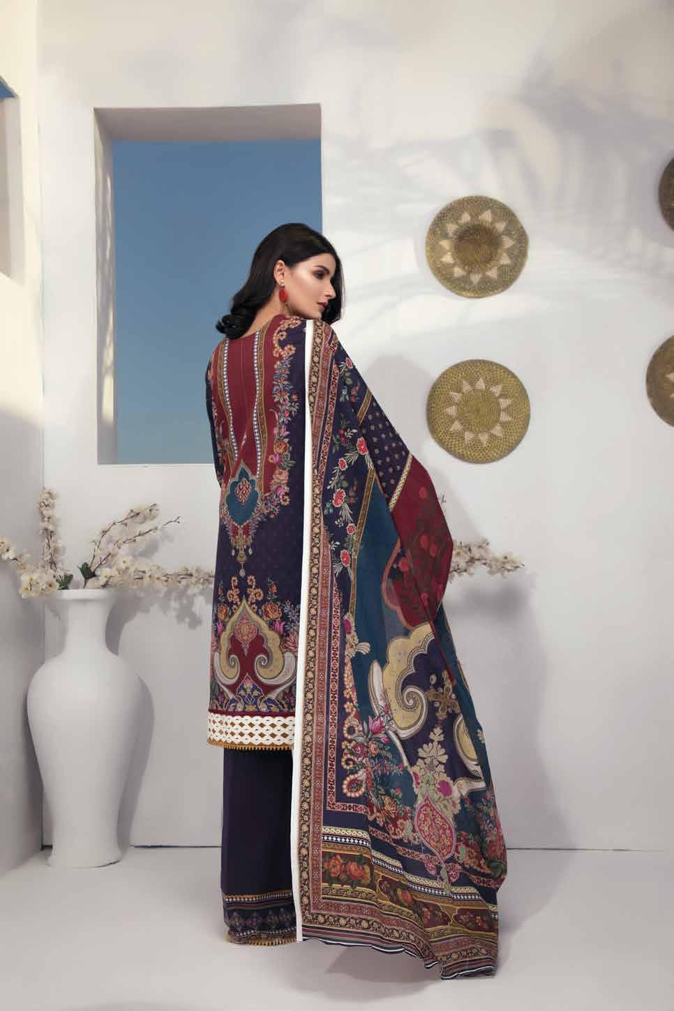 Firdous Urbane Digital Printed Lawn Unstitched 3 Piece - 506B