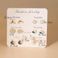 7pairs Bow Knot Decor Stud Earrings - HDJ 197