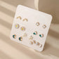 7pairs Bow Knot Decor Stud Earrings - HDJ 197