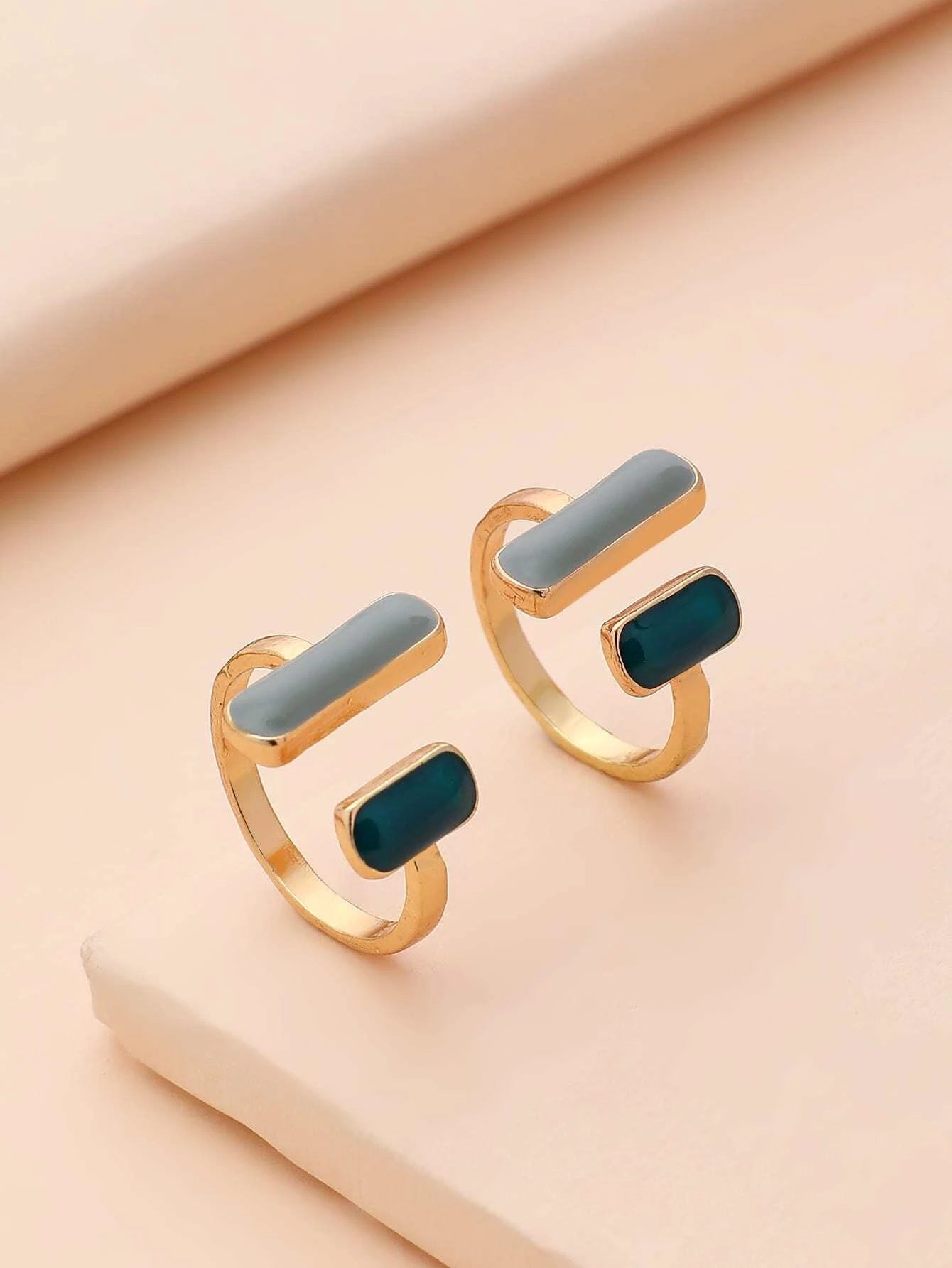 2pcs Minimalist Cuff Ring - HDJ 198