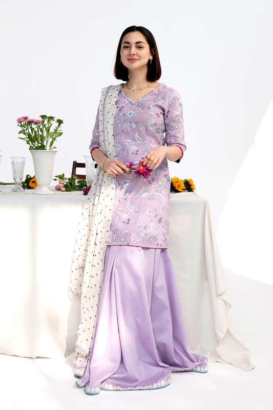 Coco by Zara Shahjahan Embroidered Lawn Suits Unstitched 3 Piece Z23-1b