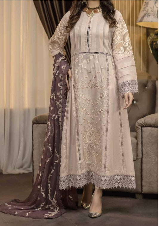 Pairahan Embroidered Chikankari Lawn Suits Unstitched 3 Piece D-01