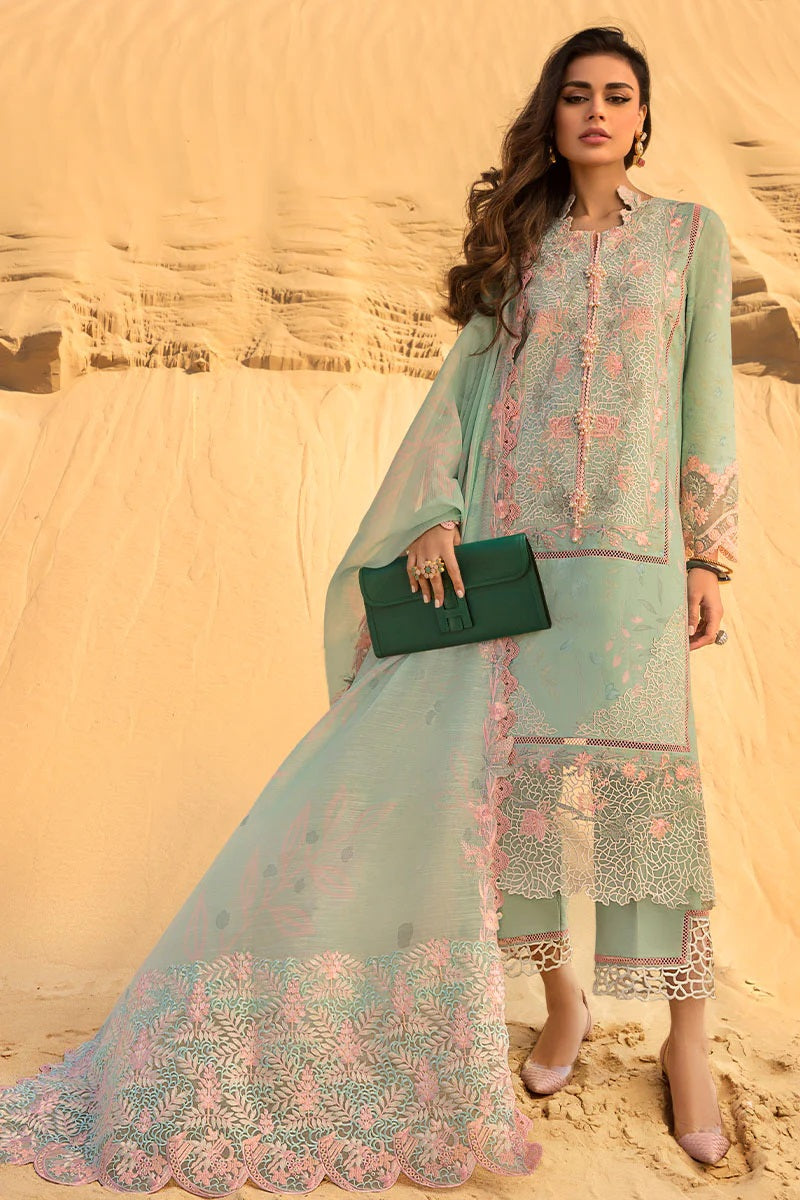 Rang Rasiya Embroidered Premium Lawn Suits Unstitched 3 Piece RR-01 Orchid