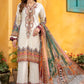 Jahanara Embroidered Lawn Suits Unstitched 3 Piece J16-01 Floral White