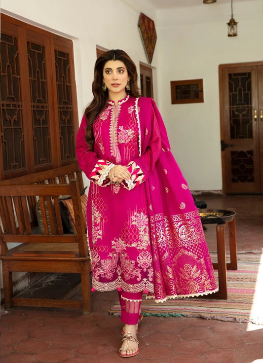 Sahiba By Aabyaan Embroidered Eid Lawn Suits Unstitched 3 Piece AE-01 TARA