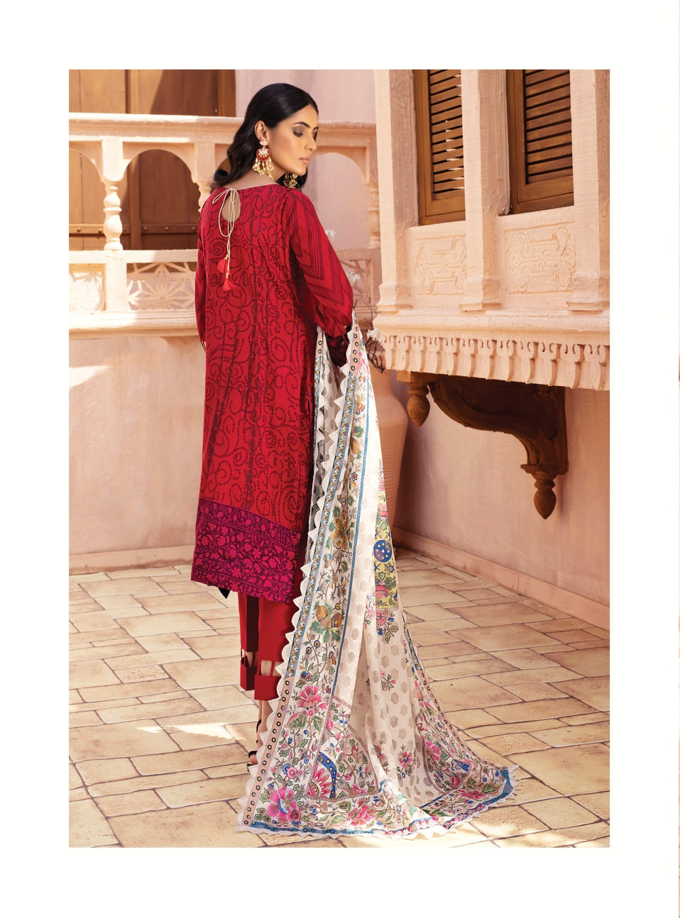 Alzohaib Premium Lawn Unstitched 3 Piece Suit  - FHPCL-2-21-01 - Festive Hues