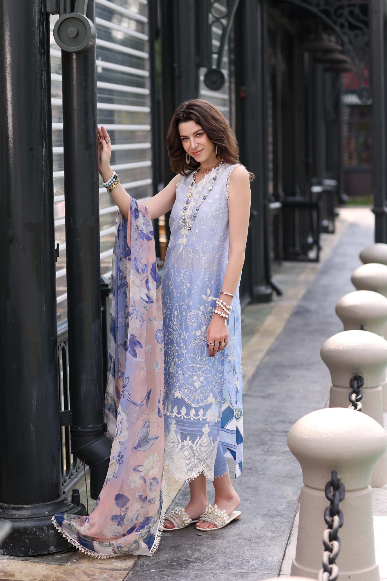 Noor by Saadia Asad Embroidered Lawn Suits Unstitched 3 Piece D-1A