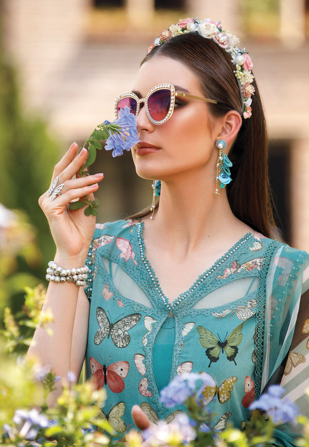 MPrints By Maria B Embroidered Lawn Suits Unstitched 3 Piece MPT-1701-A