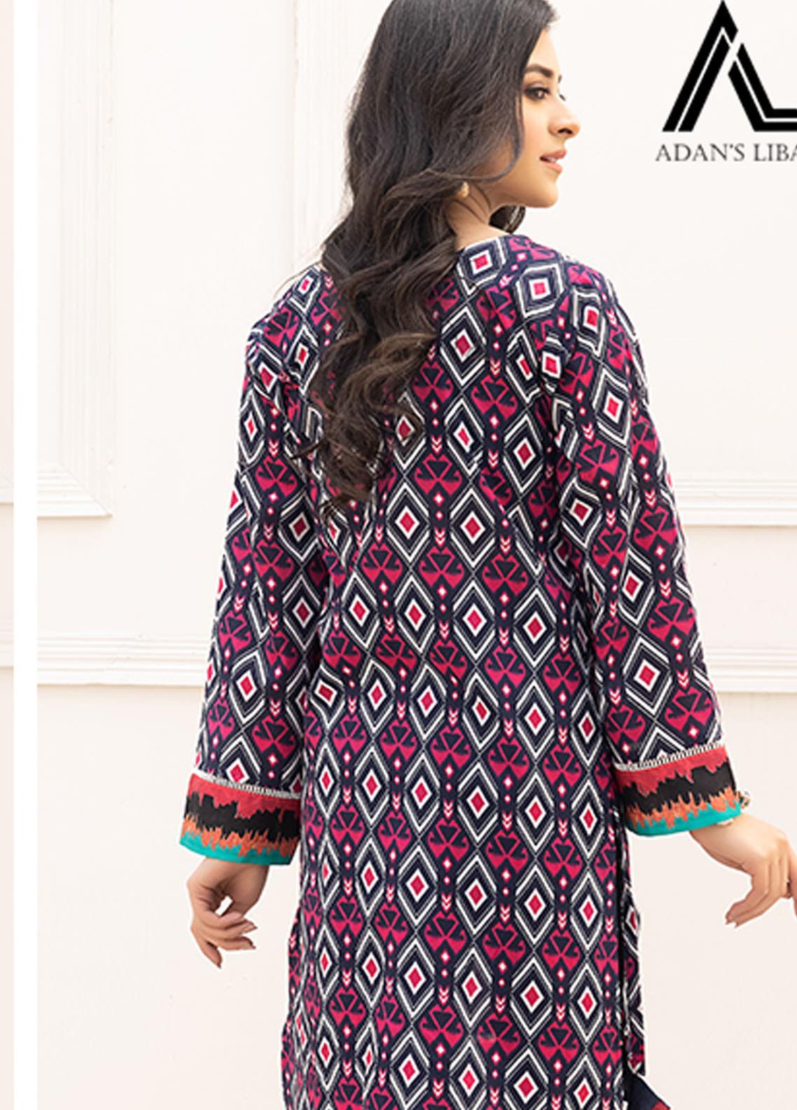 Retro by Adan's Libas Printed Lawn Stitched Kurtis ALRT D-01