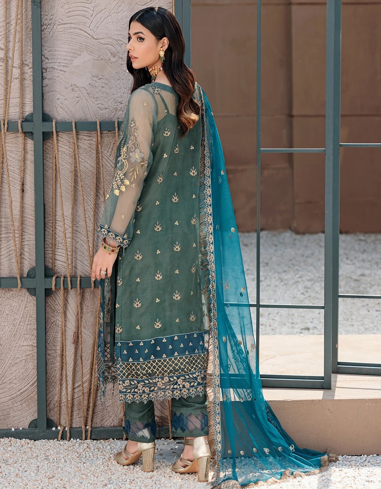Nafasat By Emaan Adeel Embroidered Organza Suits Unstitched 3 Piece NF-01