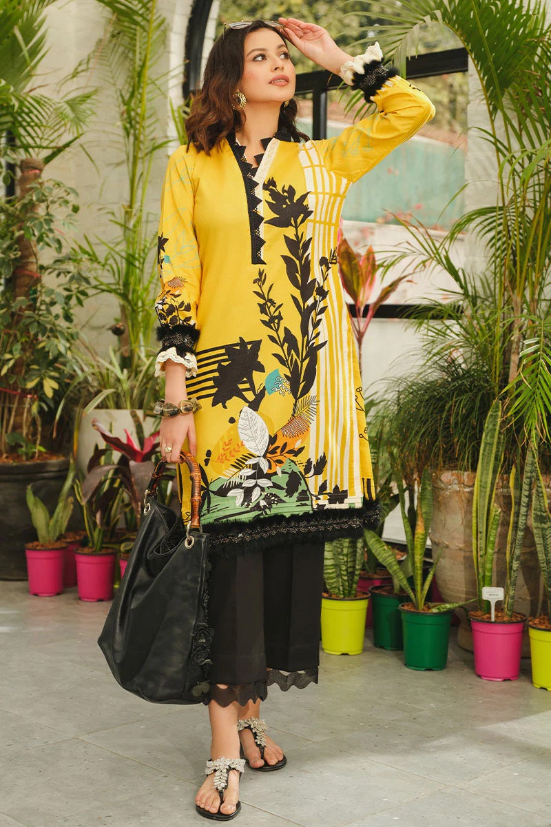 Rang Rasiya Printed Lawn Unstitched Kurti RRT-01 Mellow - Pret Collection