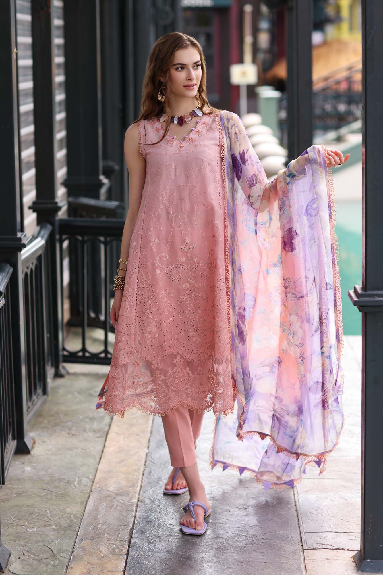 Noor by Saadia Asad Embroidered Lawn Suits Unstitched 3 Piece D-1B
