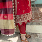 Qline By Qalamkar Embroidered Lawn Suits Unstitched 3 Piece QB-01 ROSA