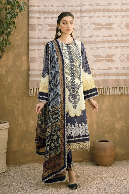 Aabyaan Embroidered Eid Lawn Unstitched 3 Piece Suit - AE 02 Kashish - Eid Collection